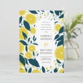 Berichten over de zomerse botanische citrusvruchte kaart (Staand voorkant)