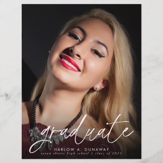 Berichten over het Afstuderen van de Foto's van Bu Flyer (Voorkant)