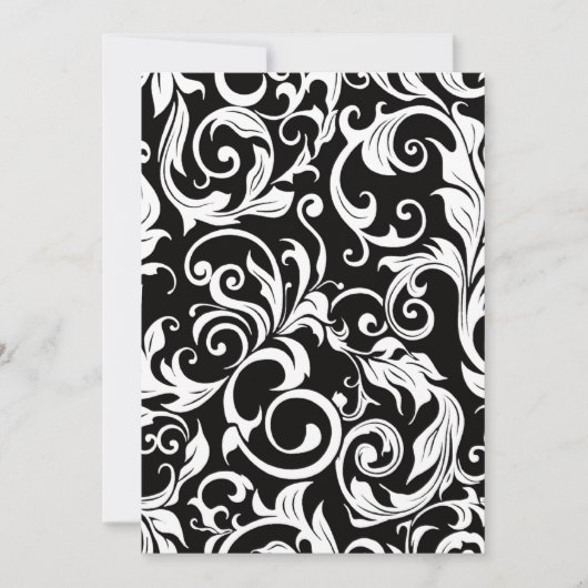 Berichten over het zwarte witte en rode Damask-huw Kaart (Voorkant)