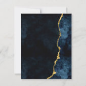 Berichten over marineblauw- en goudoliesoorten RSVP kaartje (Achterkant)