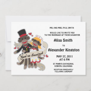 Berichten over SOCK MONKEY Wedding Kaart