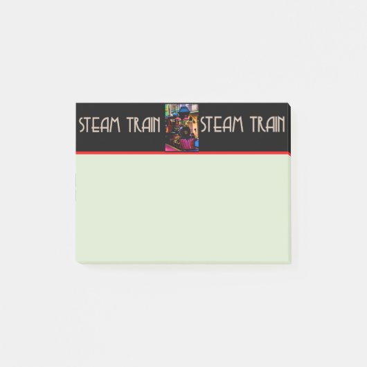 Berichten over stoomtrein post-it® notes (Voorkant)
