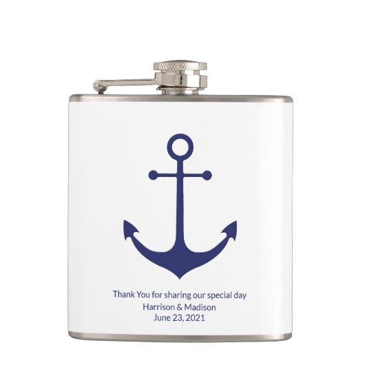 Berichten over zeemansmarineblauw heupfles (Voorkant)