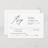 Berichten uitnodigen RSVP-antwoord, e-mailkaart Informatiekaartje (Voorkant / Achterkant)