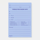 Berichtenbericht via blauwe telefoon Het is Post-it® Notes (Voorkant)