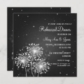 Berichtenrepetitie: Dinner Summer Sparkle Black Kaart (Voorkant / Achterkant)