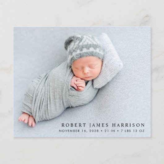 Berichting budgetfotocollage geboorte (Voorkant)