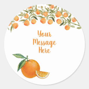 Berichtsticker kleine Cutie Waterverf Ronde Sticker