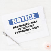 Berichtteken voor beperkt gebied rechthoekige sticker (Envelop)