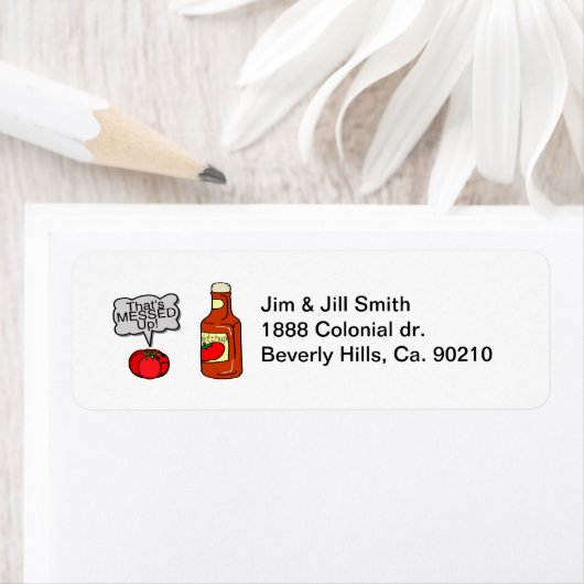 Beried-up Ketchup Etiket (Insitu)