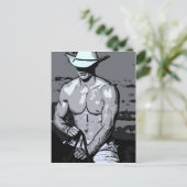 Berijdende Cowboy Briefkaart (Staand voorkant)