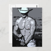 Berijdende Cowboy Briefkaart (Voorkant / Achterkant)