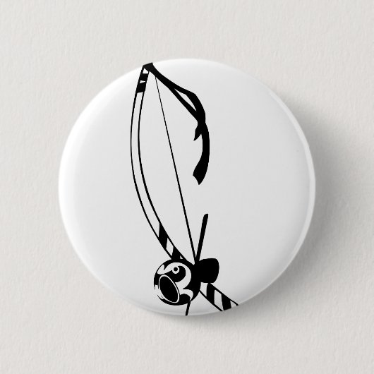 Berimbau-Button Ronde Button 5,7 Cm (Voorkant)