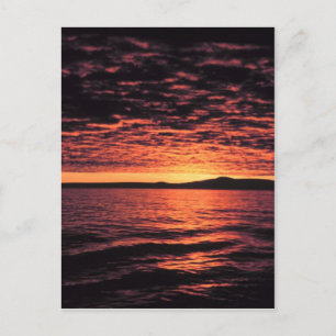 Bering Zee Sunset Briefkaart