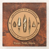 Beringia School of Lithic Technology Glazen Onderzetter (Voorkant)