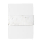 Berk Bark rustieke land bruiloft Uitnodigingen Wikkel (Achterkant Voorbeeld)