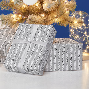 Berk Bomen Patroon Cadeaupapier