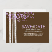 Berk Bomen Save the Date Aankondigingen (Voorkant / Achterkant)