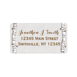 Berk Bossen rustiek adreslabel Etiket