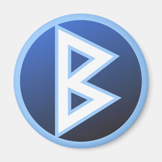 Berkana Beorc Rune Magneet (Voorkant)