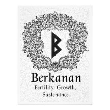 Berkanan Rune / Vruchtbaarheid / Witte versie