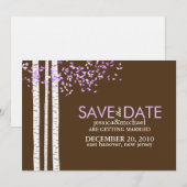 Berkbomen Save the Date Aankondigingen (Voorkant / Achterkant)