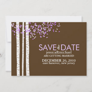 Berkbomen Save the Date Aankondigingen