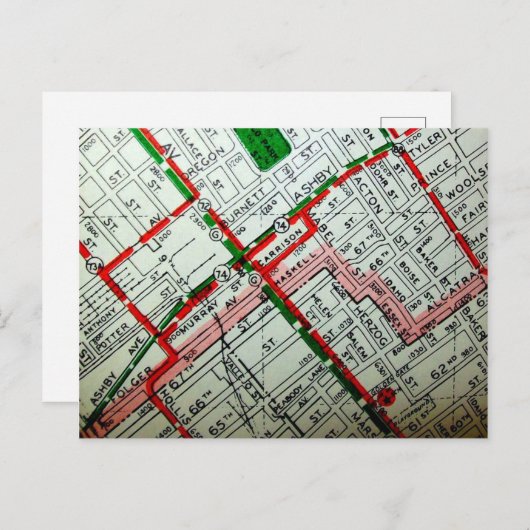 Berkeley, CA Carte Vintage (Devant / Derrière)