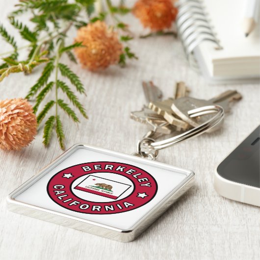 Berkeley California Sleutelhanger (Zijkant)