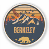 Berkeley, Californië Sticker (Voorkant)