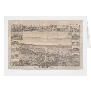 Berkeley, carte panoramique 1891 (0099A) - malaise