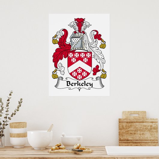 Berkeley Family Crest Poster (Keuken)