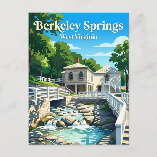 Berkeley Springs State Park VS Briefkaart (Voorkant)