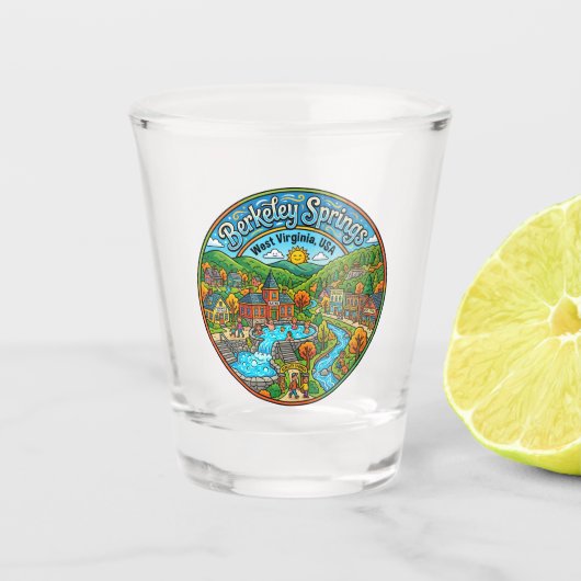 Berkeley Springs VS Shot Glas (Voorkant)
