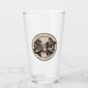Berkeley Springs West Virginia Illustratie Badge Glas