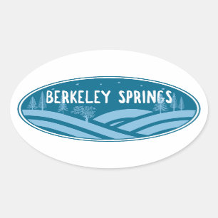 Berkeley Springs West Virginia Outdoors Ovale Sticker