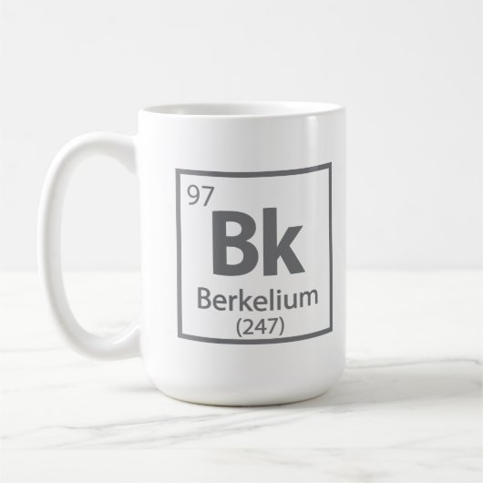 Berkelium - Berkeley Science Periodic Table Koffiemok (Links)