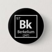 Berkelium - Berkeley Science Periodic Table Ronde Button 5,7 Cm (Voorkant)