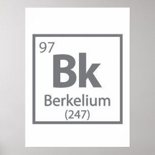 Berkelium - Berkeley Science - Tableau périodique