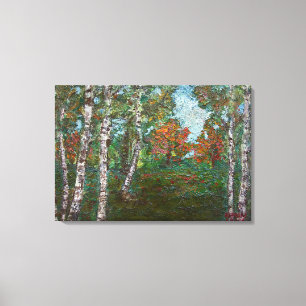 Berken (door Kimon Loghi) Canvas Afdruk