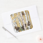 Berken en dennenappel Stickers (Envelop)