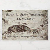 Berken Hout Bruiloft Mason Jar Labels Voedselcontainer Etiket (Enkel label)