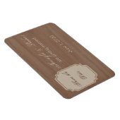 Berken Hout Schoonheid Herfst Bruiloft Save the Da Magneet (Rechterzijde)