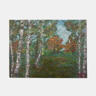 Berken in een Roemeens bos (Kimon Loghi) Deurmat