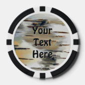 Berkenbast Poker Chips (Voorkant)