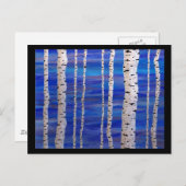 berkenbomen briefkaart (Voorkant / Achterkant)