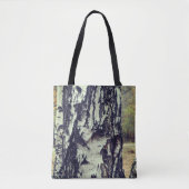 Berkenboom aangepaste all-over-print Canvas tas (Voorkant)