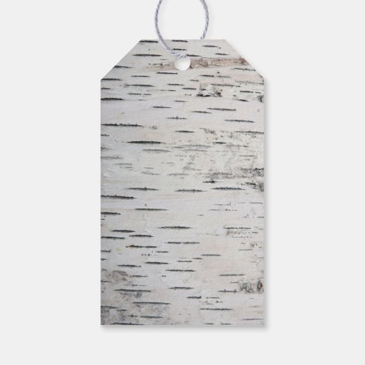 Berkenboom Bark rustieke land bruiloft dank u Cadeaulabel (Achterkant)