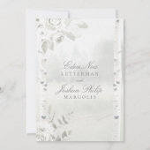 Berkenboom bos chuppah bruiloft kaart (Achterkant)