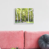 Berkenboom Bossen verpakt Canvas Afdruk (Insitu (Woonkamer))
